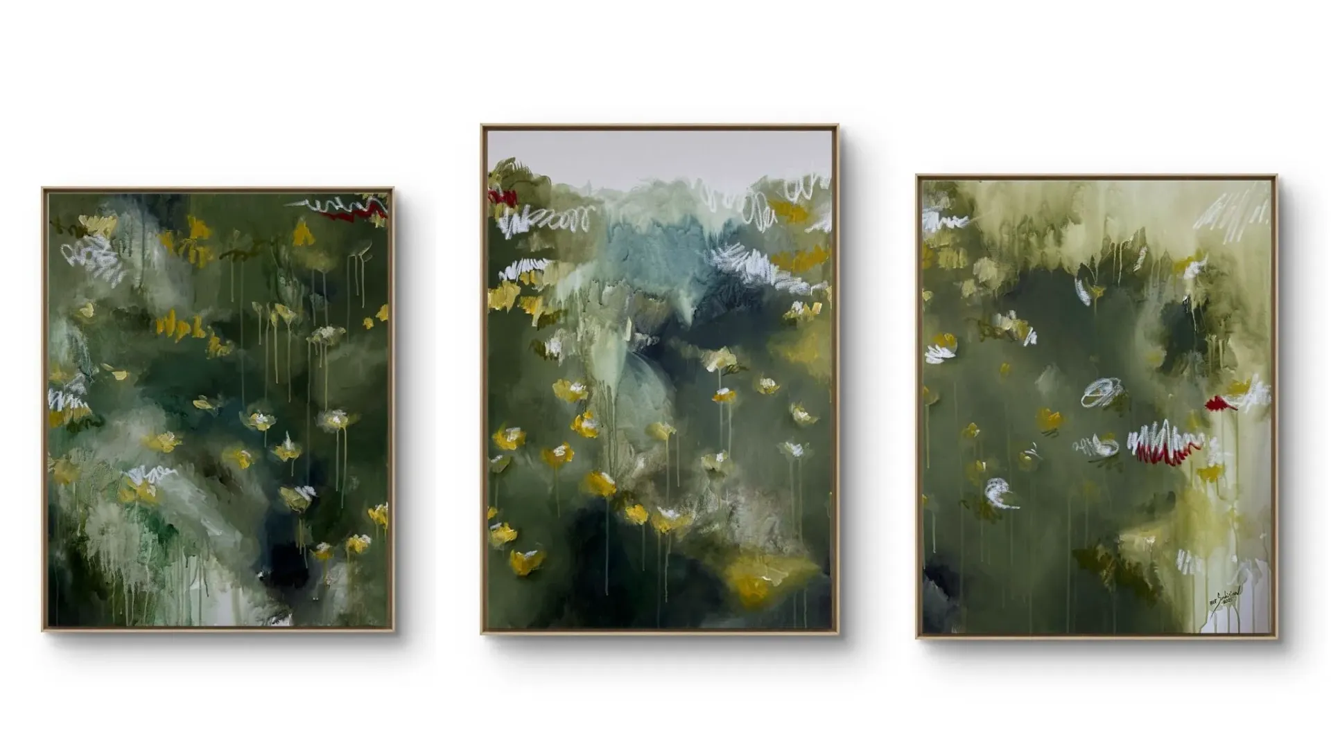 Artwork Tryptich "The Future is Being Written"