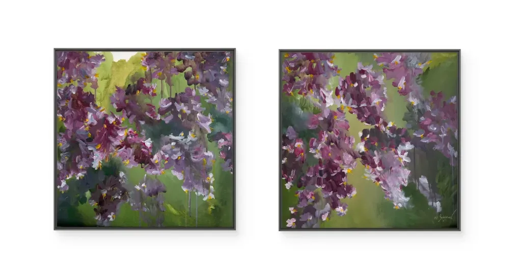 Artwork Diptych "Jacaranda"